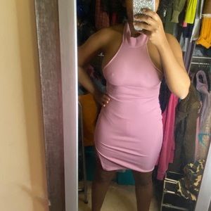 Mauve Pink halter dress